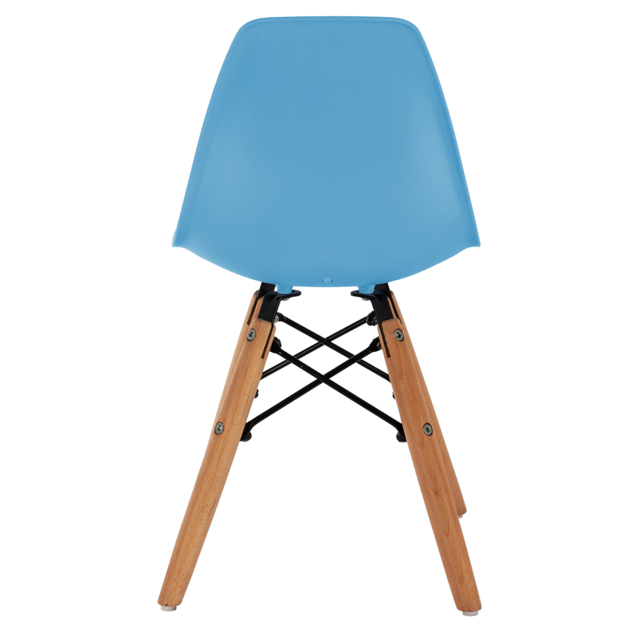 Chair Twist Kid HM8453.08 with wooden legs and seat Blue PP 30,5x33x59 cm [6]