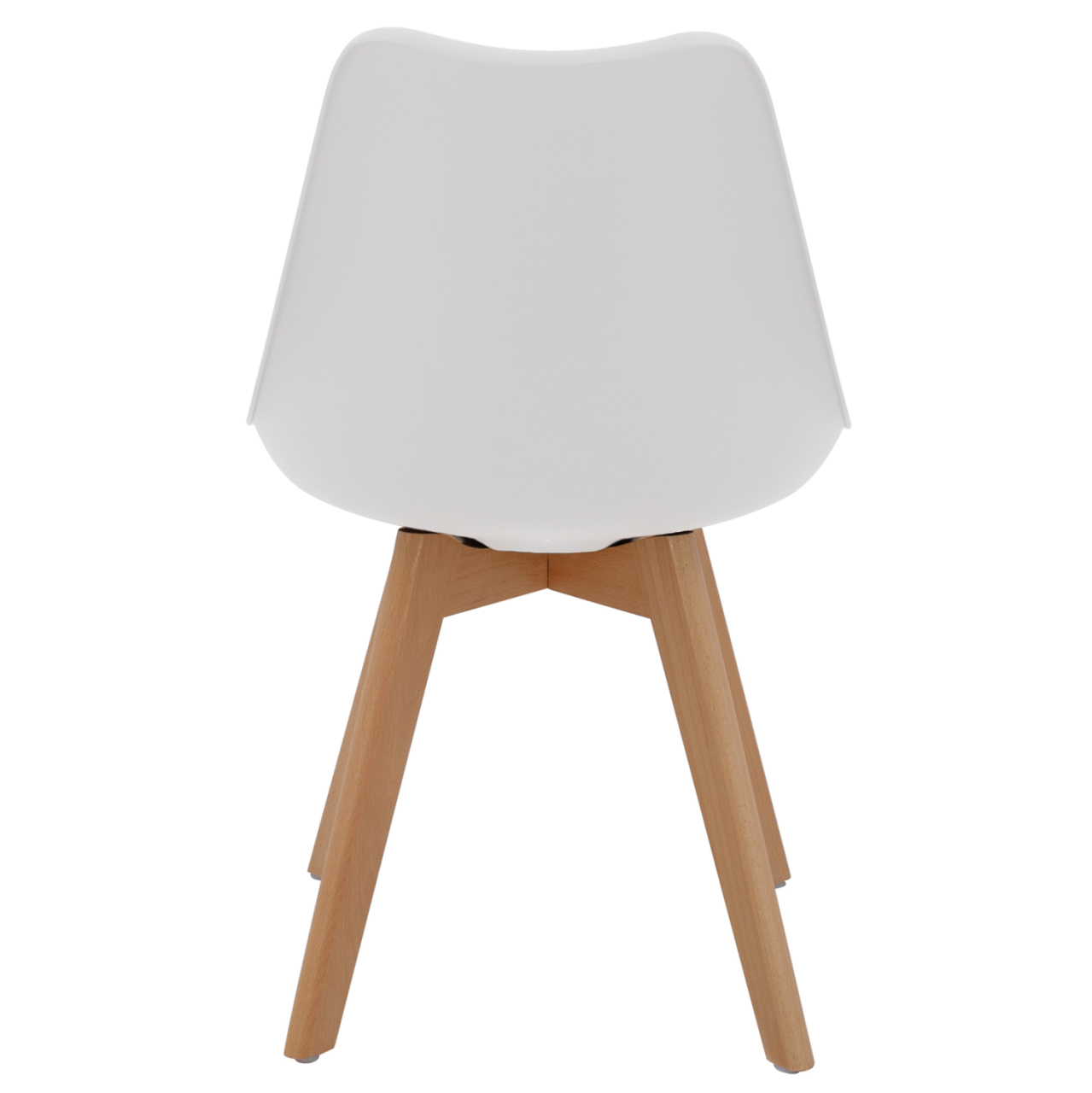Chair Vegas HM0033.01-wooden legs-white seat-47x56,6x82Υ cm [5]