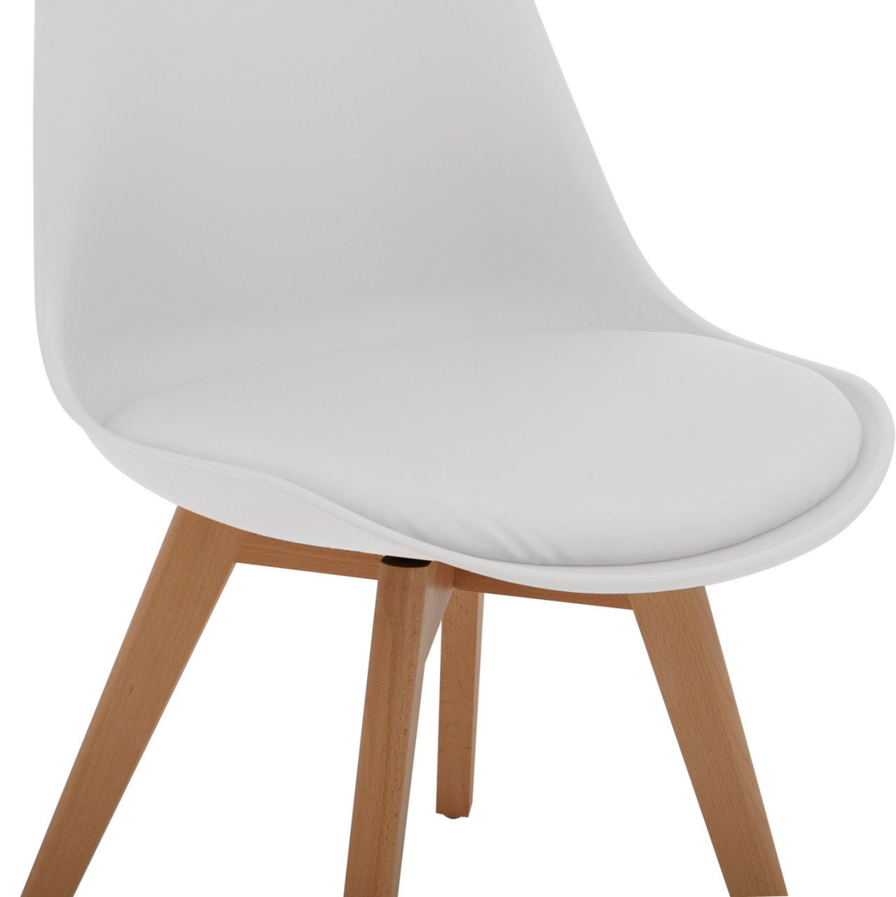 Chair Vegas HM0033.01-wooden legs-white seat-47x56,6x82Υ cm [7]