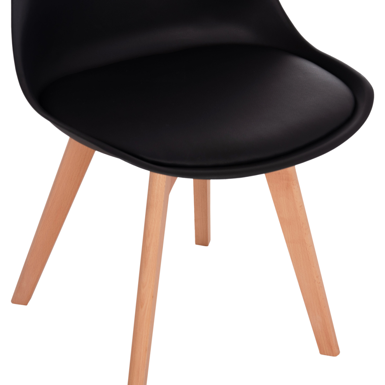 Chair Vegas HM0033.02 wooden legs-black seat 48x49x81Η cm [8]