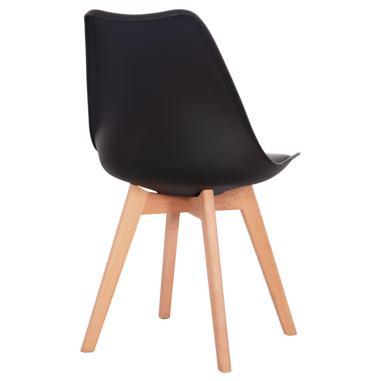 Chair Vegas HM0033.02 wooden legs-black seat 48x49x81Η cm [5]