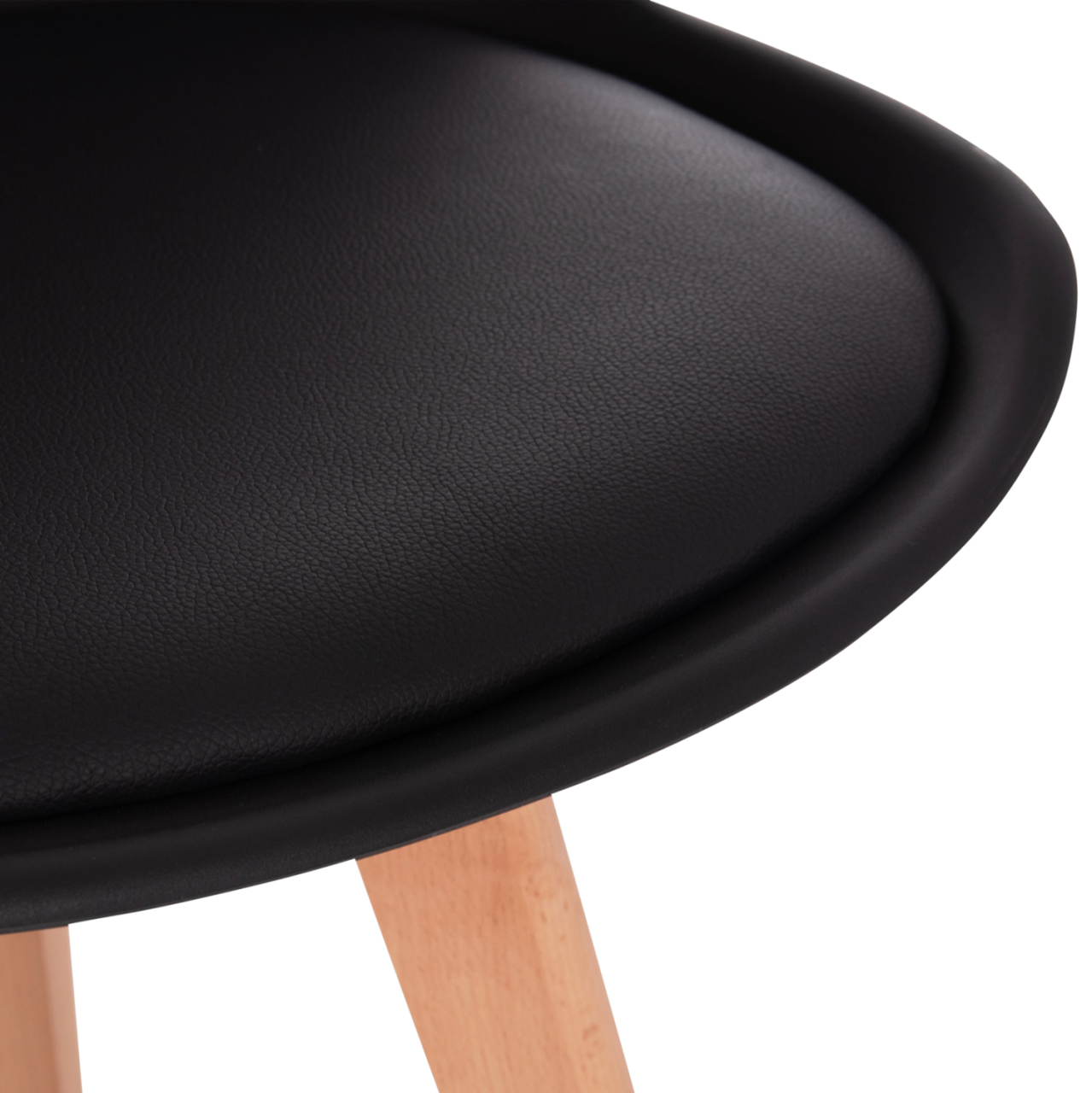 Chair Vegas HM0033.02 wooden legs-black seat 48x49x81Η cm [10]