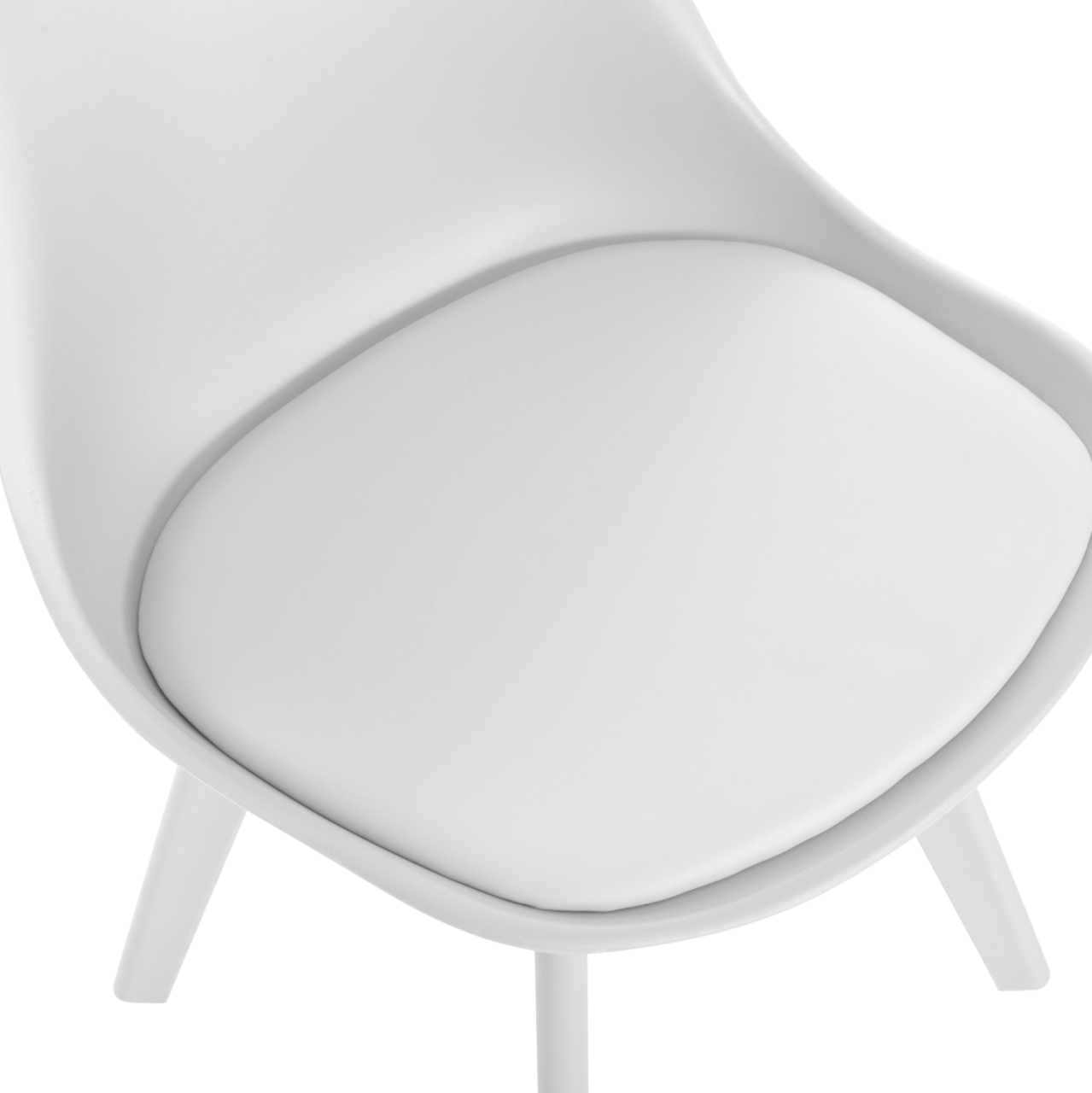 Chair Vegas HM0033.31 POLYPROPYLENE-PU-WHITE 47,5x55x82 cm [7]