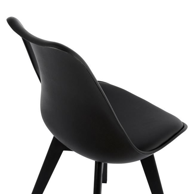 Chair Vegas HM0033.32 POLYPROPYLENE-PU-BLACK 47,5x55x82 cm [7]
