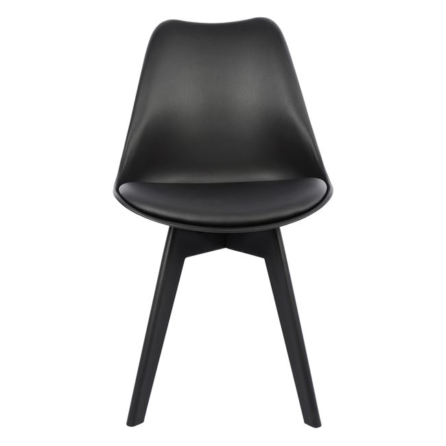 Chair Vegas HM0033.32 POLYPROPYLENE-PU-BLACK 47,5x55x82 cm [3]