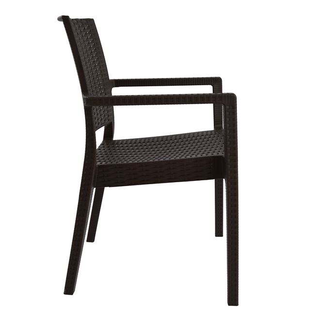Chair with arms Polypropylene Dark Brown HM5134.02 57x55,5x89 cm [4]