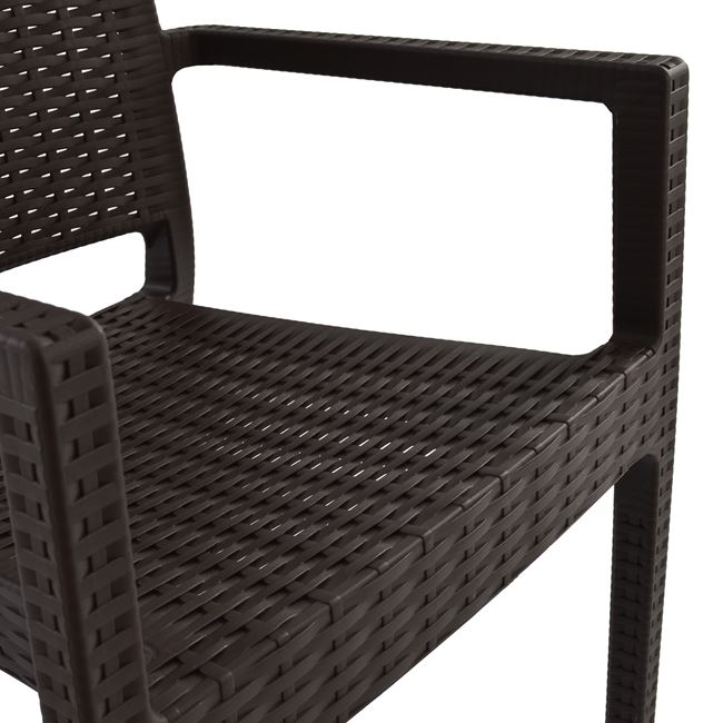 Chair with arms Polypropylene Dark Brown HM5134.02 57x55,5x89 cm [7]