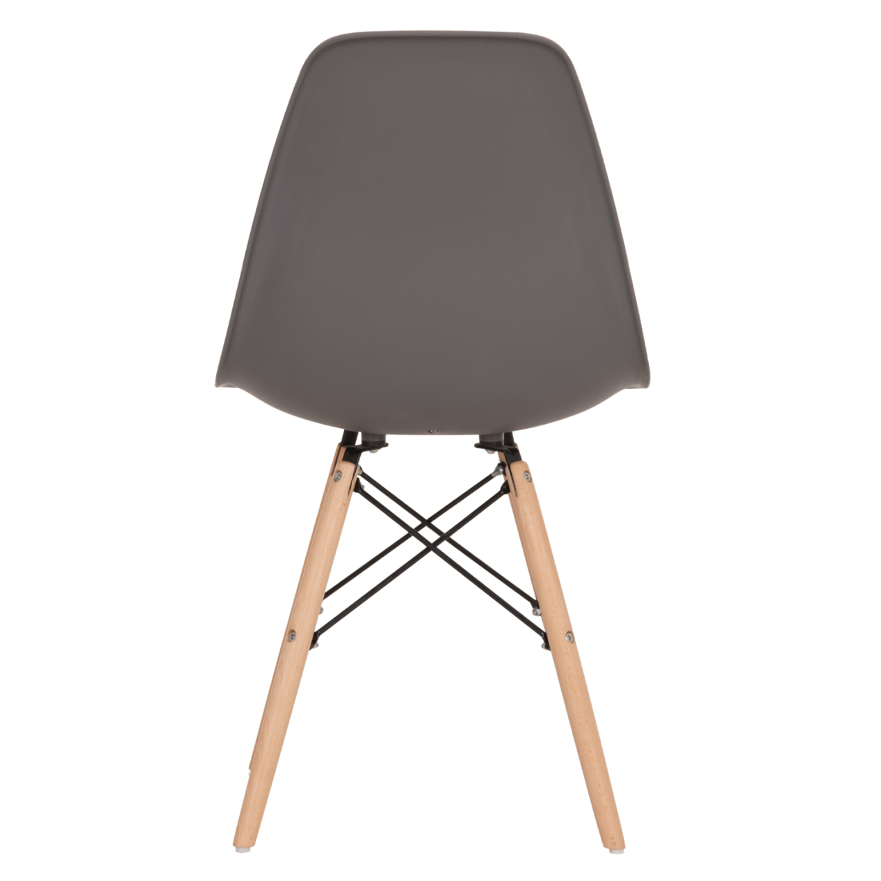 Chair with wooden legs and seat Twist PP Grey HM8460.10 46x50x82 cm [6]