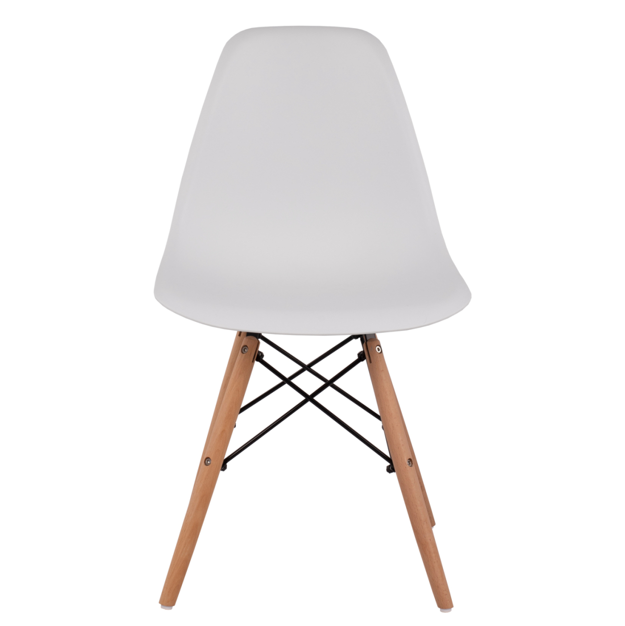 Chair with wooden legs and seat Twistn PP White HM8460.01 46x50x82 cm [3]