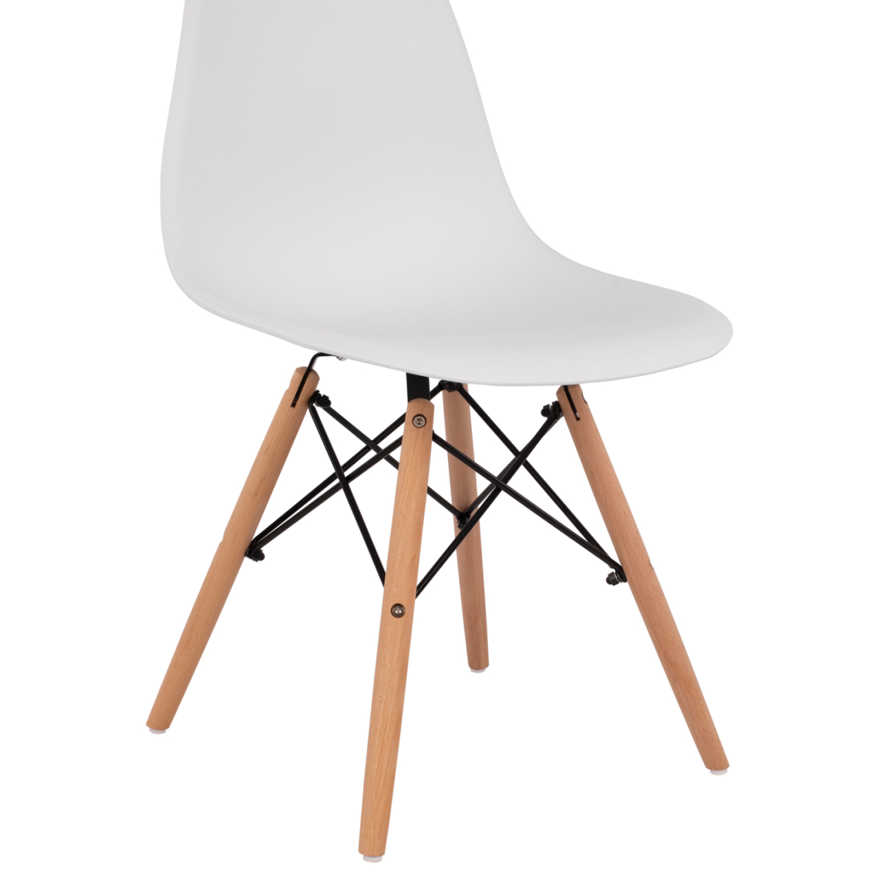 Chair with wooden legs and seat Twistn PP White HM8460.01 46x50x82 cm [9]