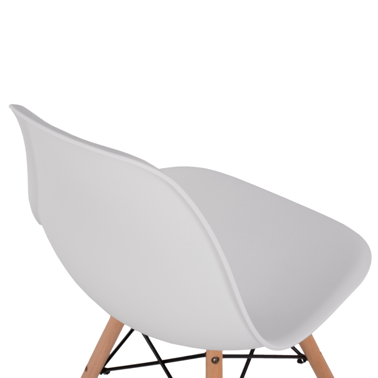 Chair with wooden legs and seat Twistn PP White HM8460.01 46x50x82 cm [8]