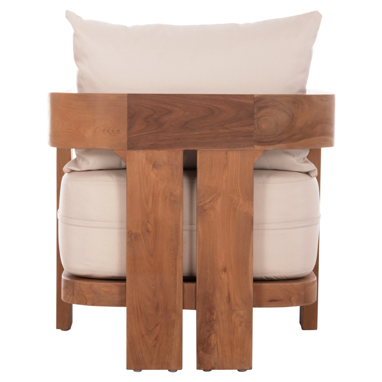CHAISE LOUNGE WITH CUSHIONS SERIES KIOTO HM6385 TEAK WOOD IN NATURAL 165x70x64Hcm. [6]