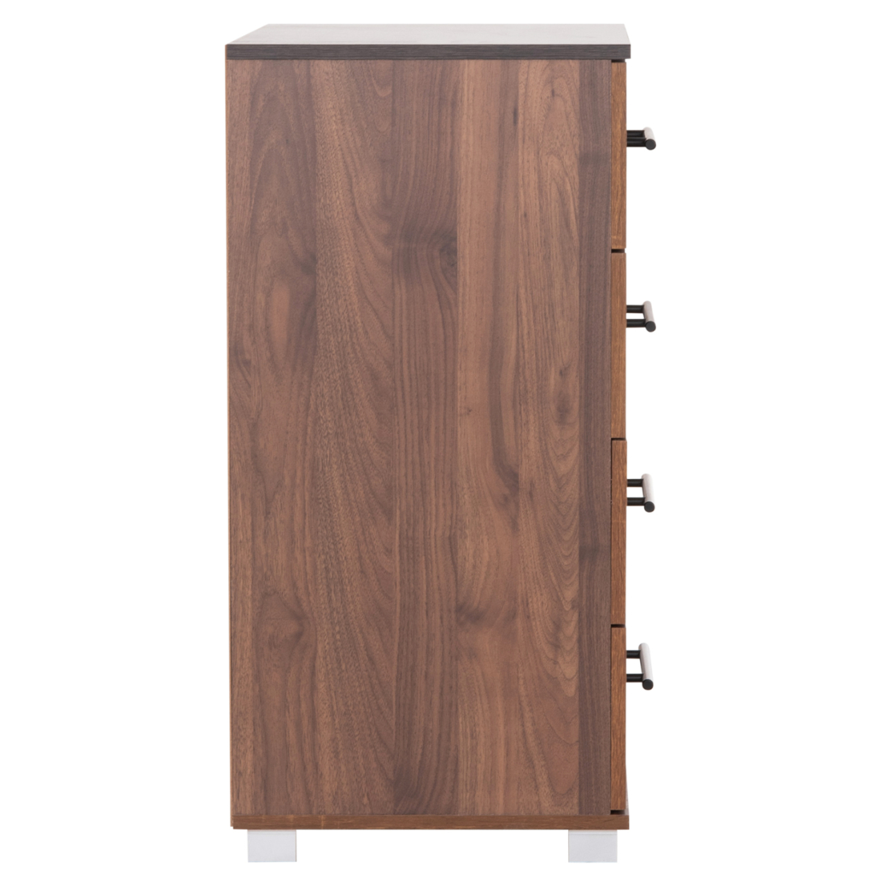 CHEST OF (4) DRAWERS CARYS HM745.11 MELAMINE IN WALNUT/WENGE 75.5x40x83Hcm. [5]
