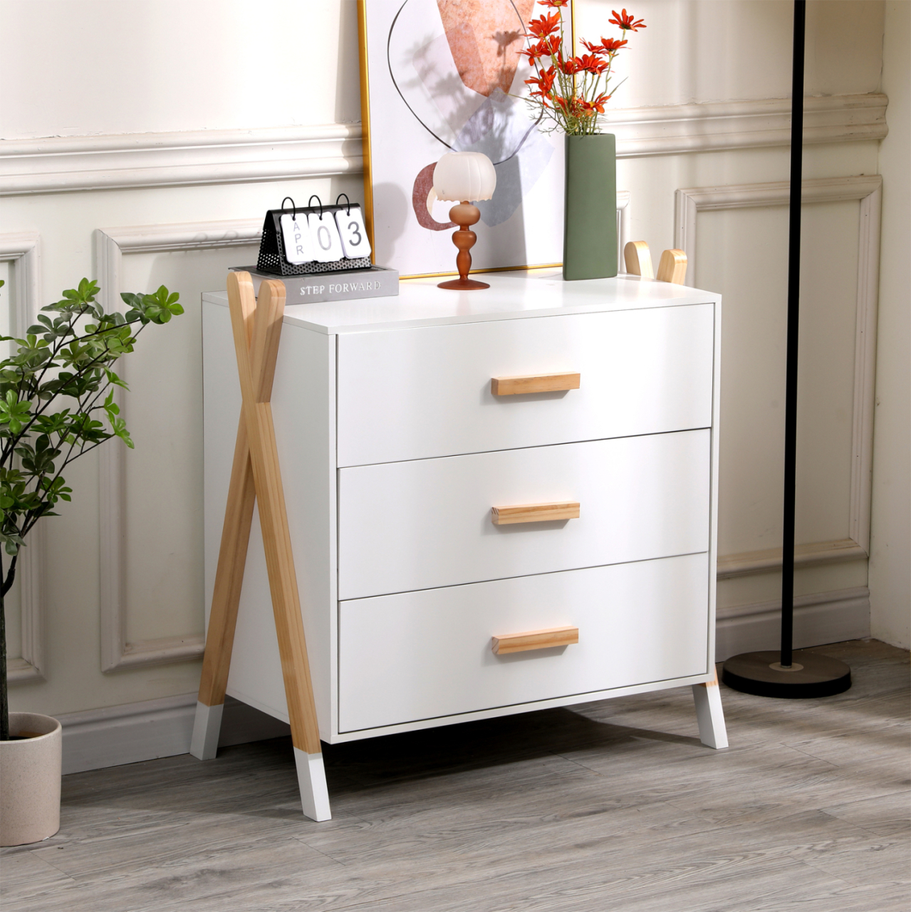 CHEST OF DRAWERS FOR KIDS PASCHAL HM2493.03 MELAMINE-PINE WOOD 76x40x80.5Hcm. [2]