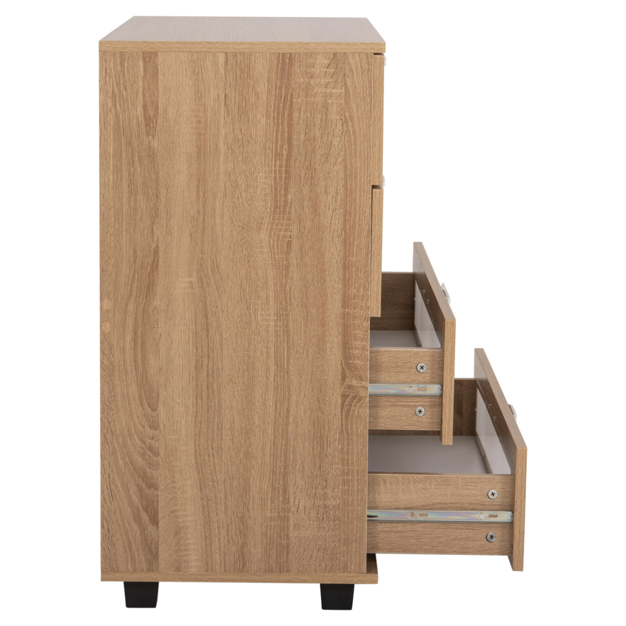 CHEST OF DRAWERS THORGAN HM9880.01 MELAMINE IN SONAMA-4 DRAWERS 80Χ40Χ83Hcm. [5]