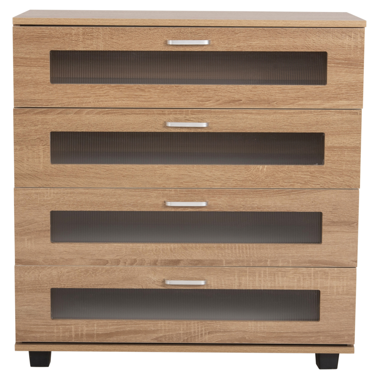 CHEST OF DRAWERS THORGAN HM9880.01 MELAMINE IN SONAMA-4 DRAWERS 80Χ40Χ83Hcm. [4]