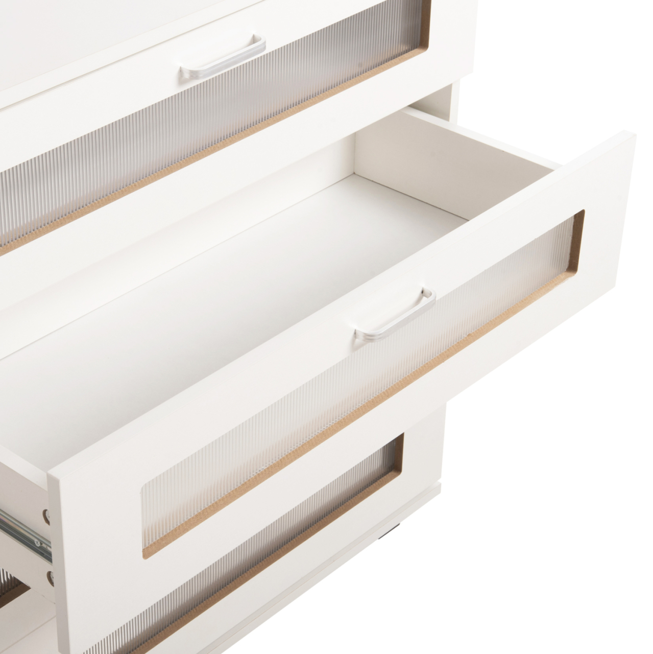 CHEST OF DRAWERS THORGAN HM9880.03 MELAMINE IN WHITE-4 DRAWERS 80Χ40Χ83Hcm. [7]