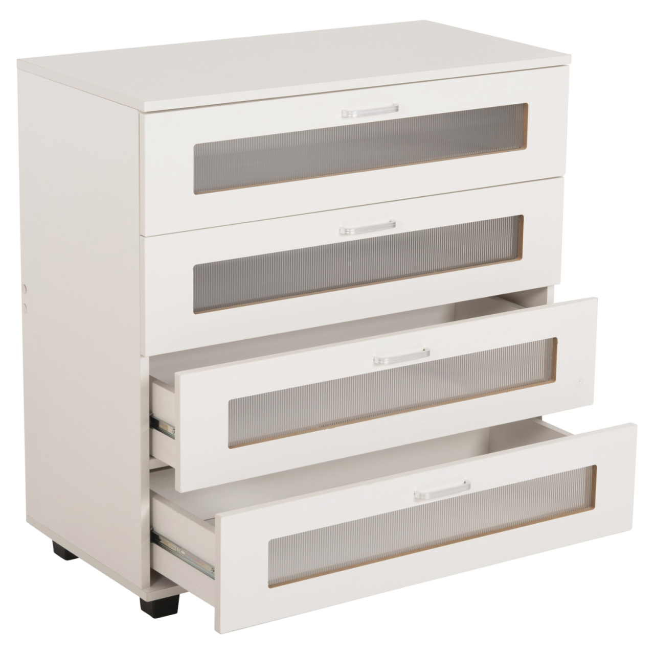 CHEST OF DRAWERS THORGAN HM9880.03 MELAMINE IN WHITE-4 DRAWERS 80Χ40Χ83Hcm. [3]
