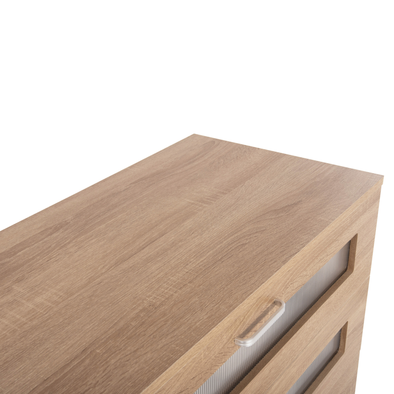 CHEST OF DRAWERS THORGAN HM9881.01 MELAMINE IN SONAMA-5 DRAWERS 80Χ40Χ100Hcm. [9]