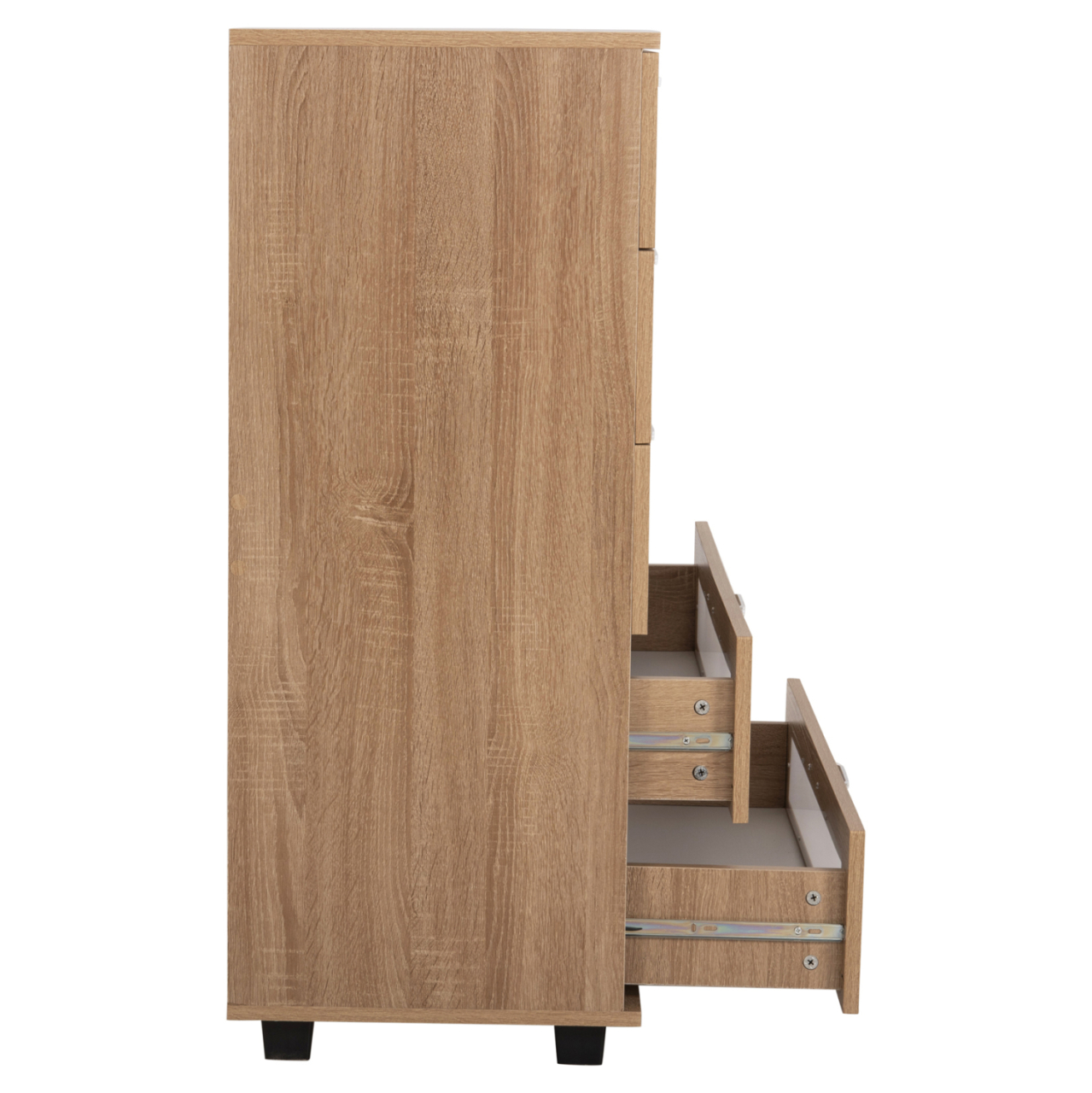 CHEST OF DRAWERS THORGAN HM9881.01 MELAMINE IN SONAMA-5 DRAWERS 80Χ40Χ100Hcm. [5]