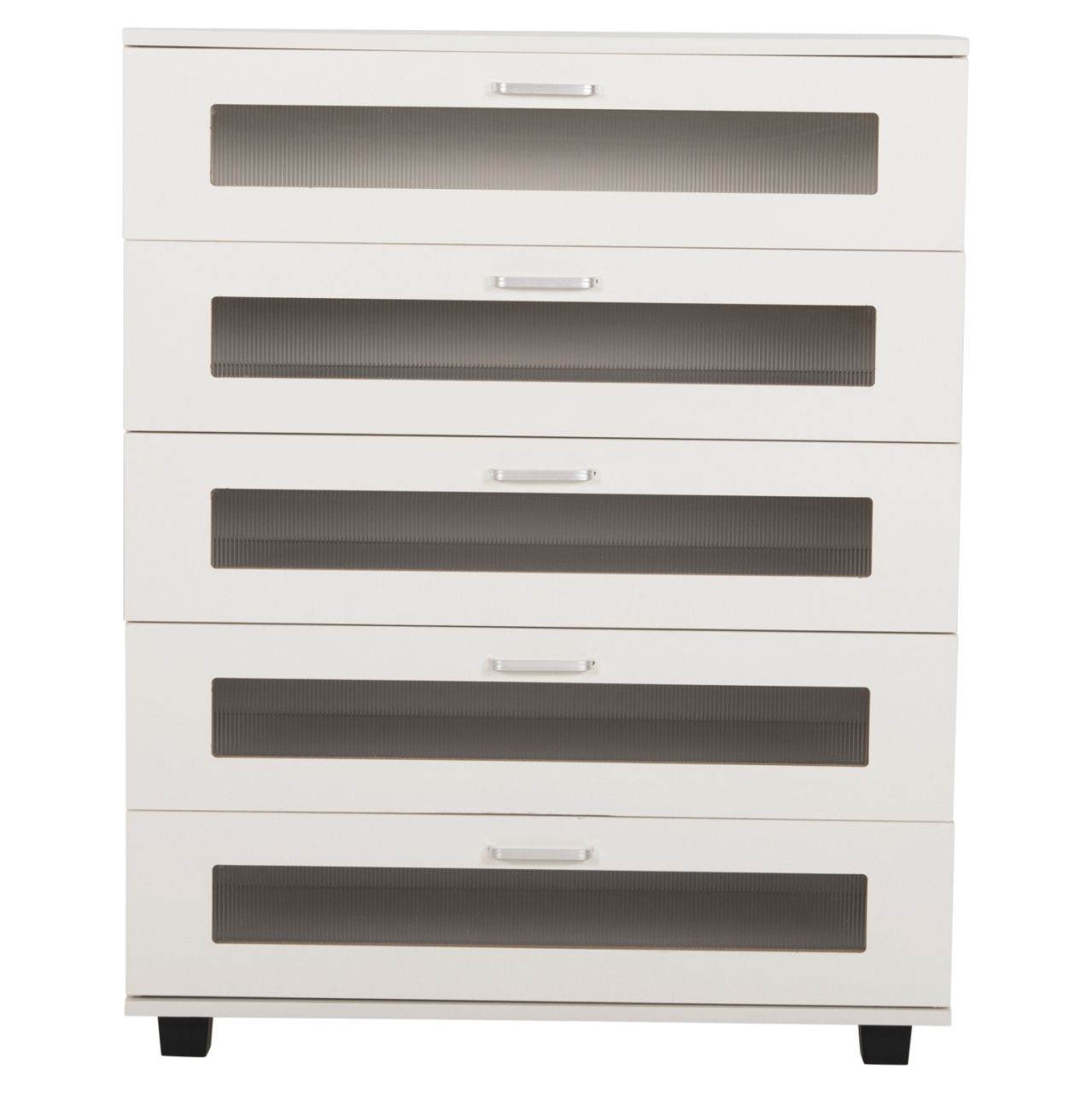 CHEST OF DRAWERS THORGAN HM9881.03 MELAMINE IN WHITE-5 DRAWERS 80Χ40Χ100Hcm. [4]
