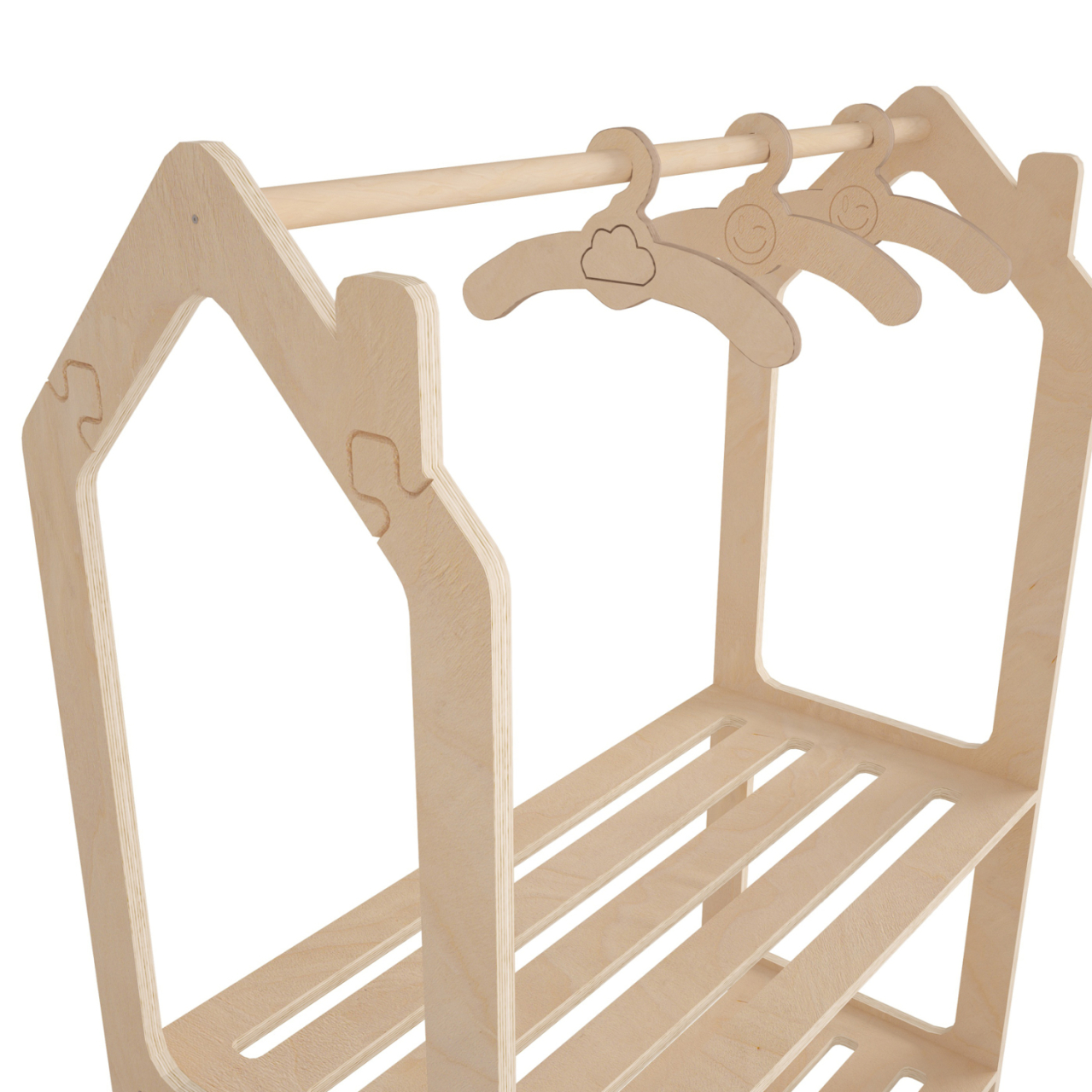 CHILDREN'S HANGER SANI HM18225.03 BIRCH WOOD IN NATURAL COLOR 86x49x110Hcm. [5]