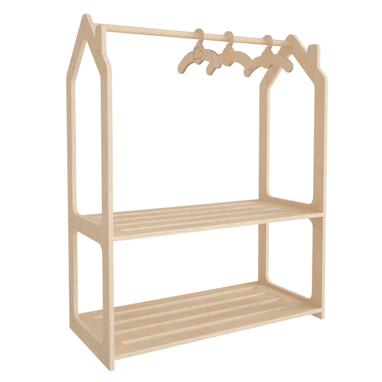 CHILDREN'S HANGER SANI HM18225.03 BIRCH WOOD IN NATURAL COLOR 86x49x110Hcm. [3]