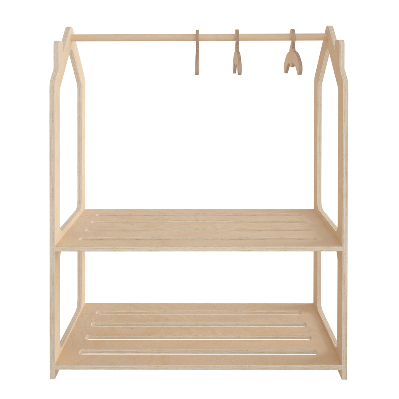 CHILDREN'S HANGER SANI HM18225.03 BIRCH WOOD IN NATURAL COLOR 86x49x110Hcm. [4]