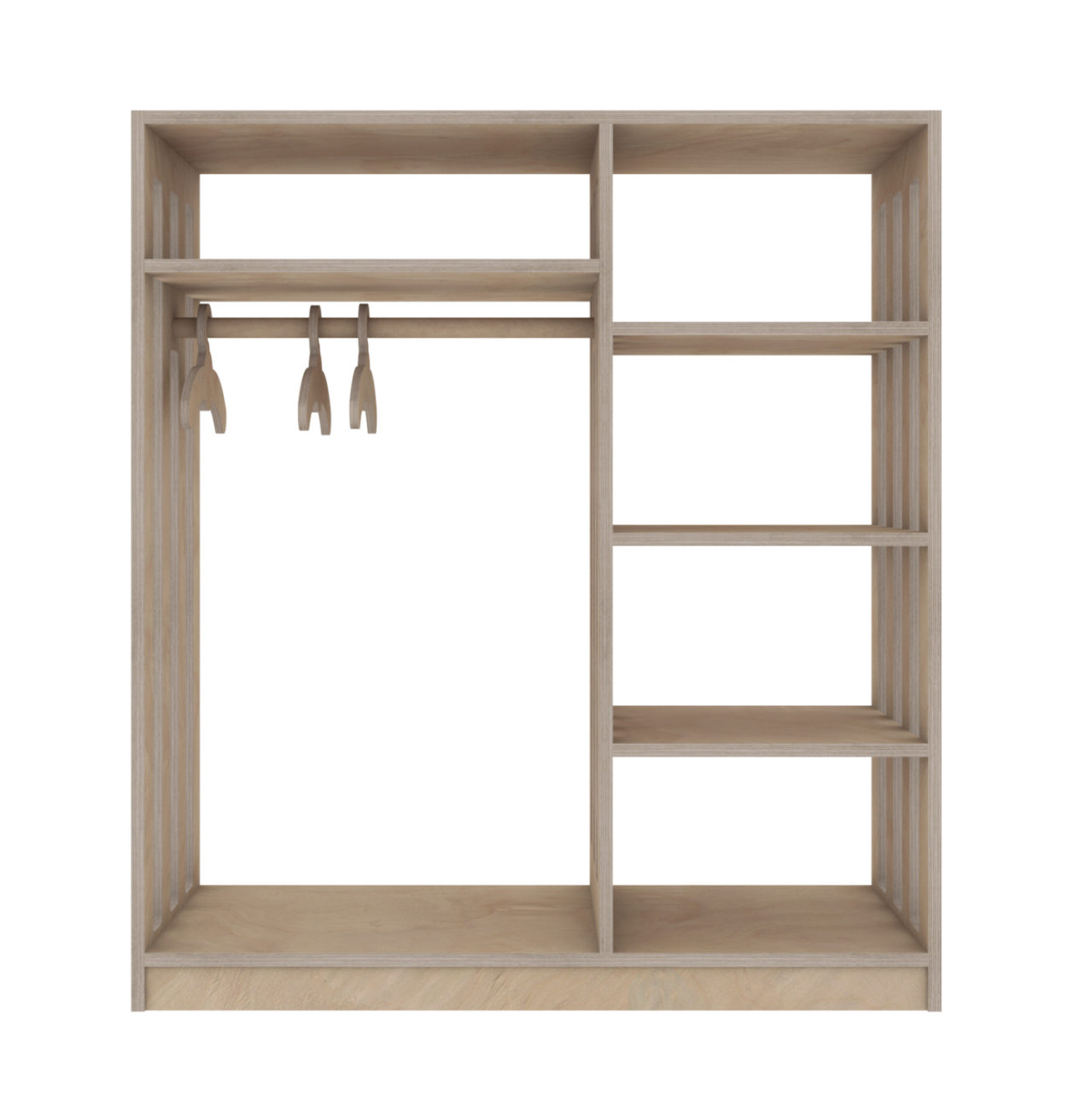 CHILDREN'S HANGER SANI HM18226.03 BIRCH WOOD IN NATURAL COLOR 90x40x100Hcm. [3]