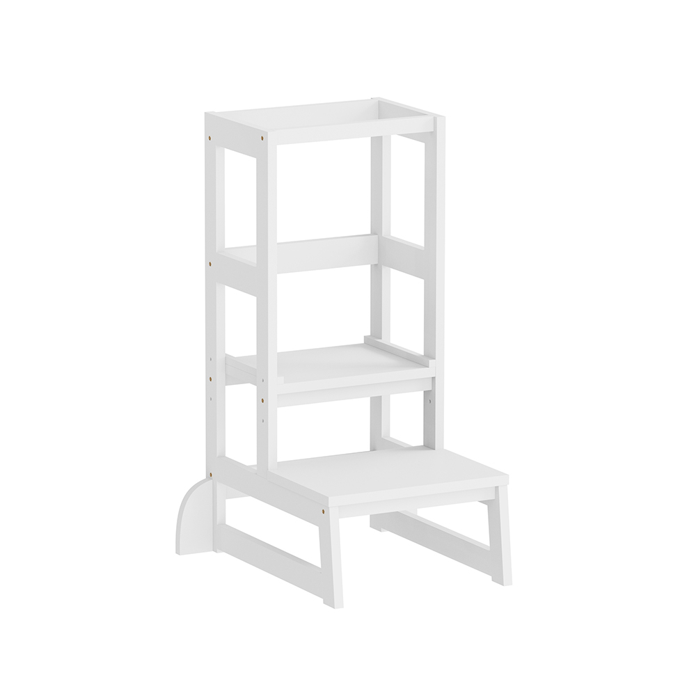 CHILDREN'S LEARNING TOWER t.MONTESSORI PEPE HM9291.03 PINE WOOD IN WHITE 55x53x90Hcm. [10]