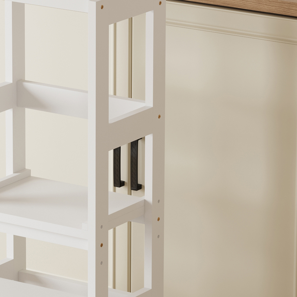 CHILDREN'S LEARNING TOWER t.MONTESSORI PEPE HM9291.03 PINE WOOD IN WHITE 55x53x90Hcm. [7]