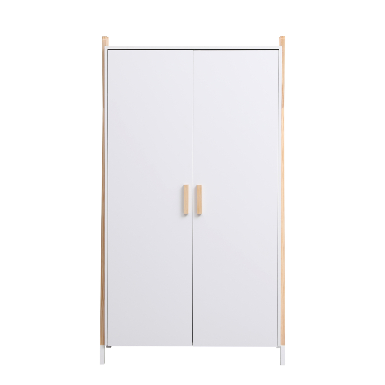 CHILDREN'S WARDROBE PASCHAL HM2494.03 WHITE MELAMINE-PINE WOOD LEGS 96x44x170Hcm. [4]