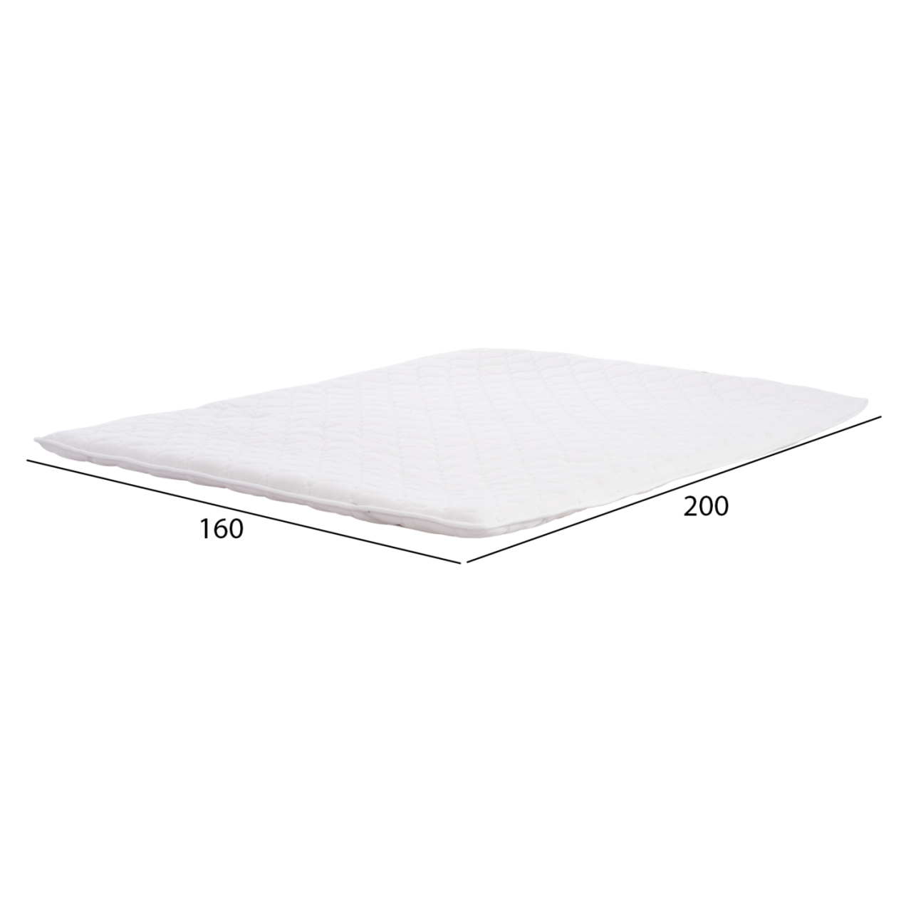 CLOUD topper, white, 160x200 cm, extra-double [2]
