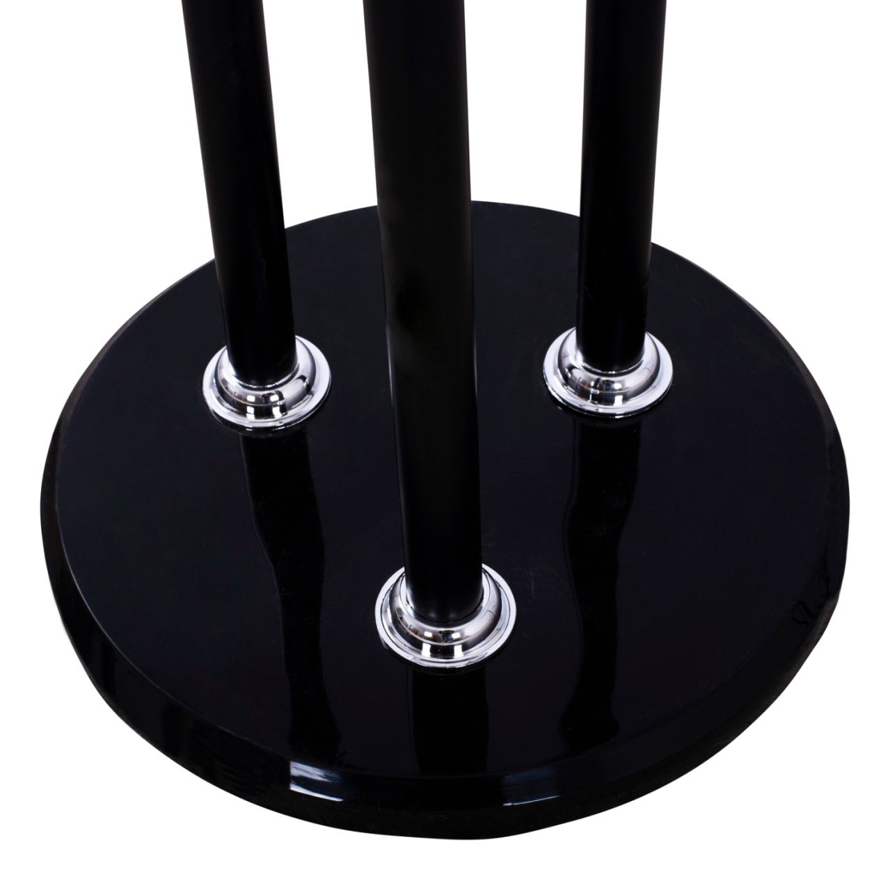 COAT HANGER TRIPLE-PILLAR WYATT HM8610.02 BEECH WOOD-BLACK METAL AND MARBLE BASE Φ37X173Hcm. [5]