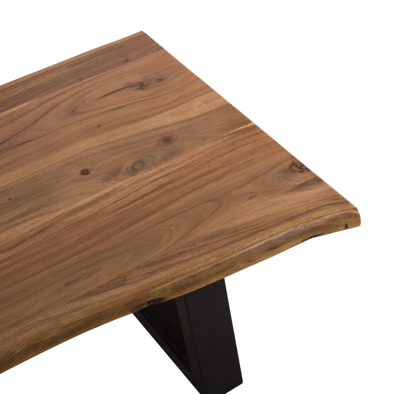 Coffee Table ΜΟΝΤΑΝΑ ΗΜ8166.11 Solid Acacia Wood-Natural 115x63x40cm [5]