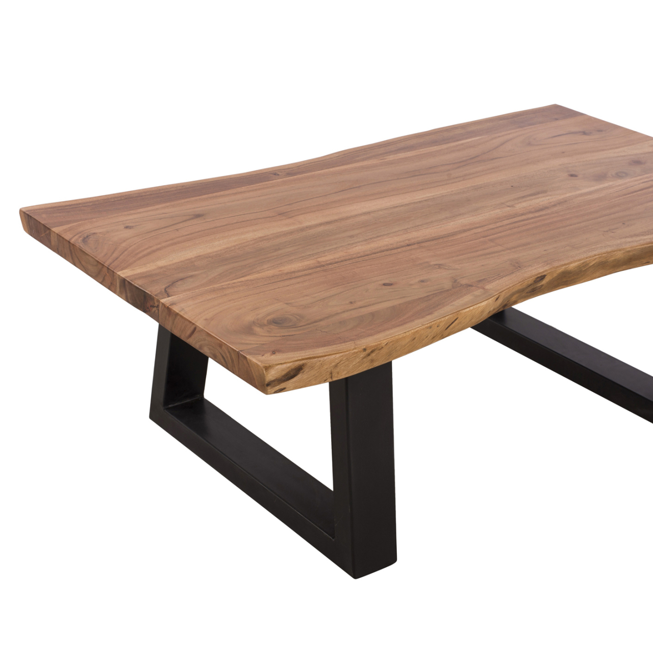 Coffee Table ΜΟΝΤΑΝΑ ΗΜ8166.11 Solid Acacia Wood-Natural 115x63x40cm [4]