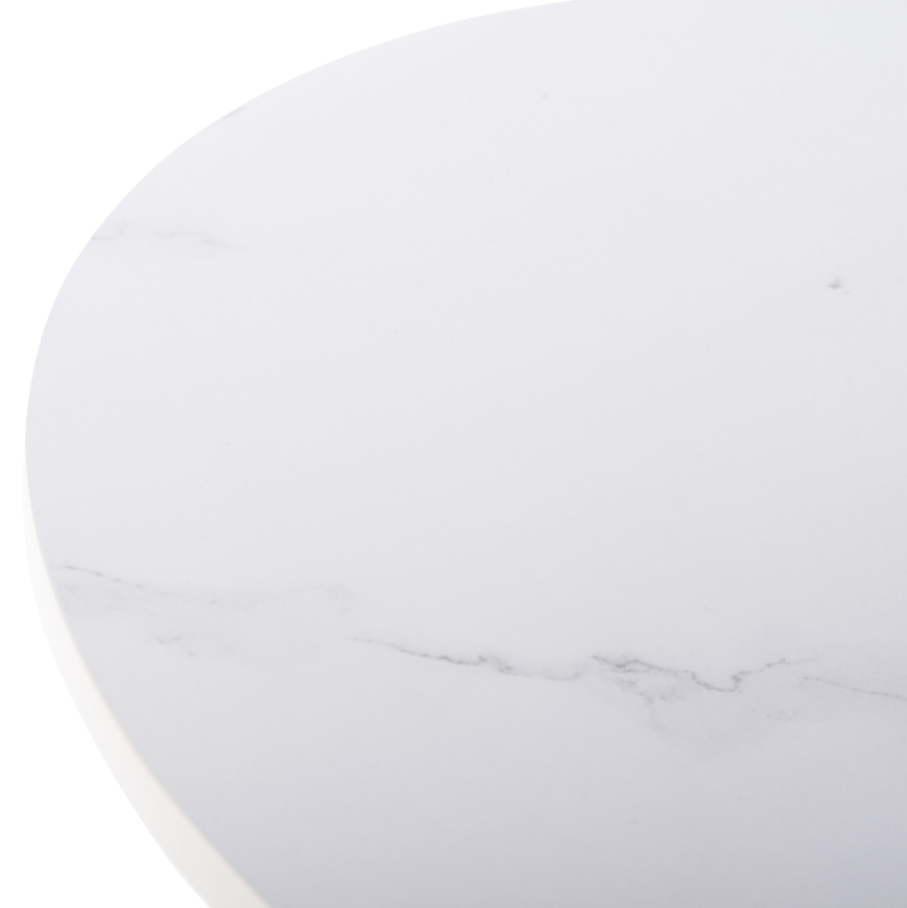 COFFEE TABLE ACRYLON HM9779.01 HPL WHITE MARBLE-ACRYLIC LEGS Φ40x41Hcm. [6]