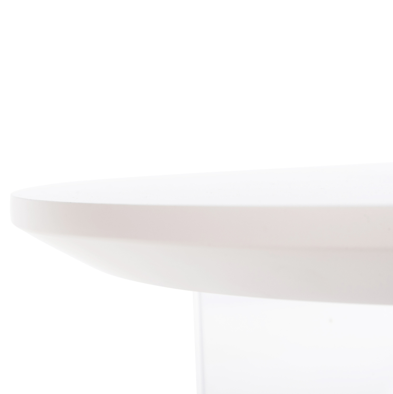 COFFEE TABLE ACRYLON HM9779.01 HPL WHITE MARBLE-ACRYLIC LEGS Φ40x41Hcm. [7]