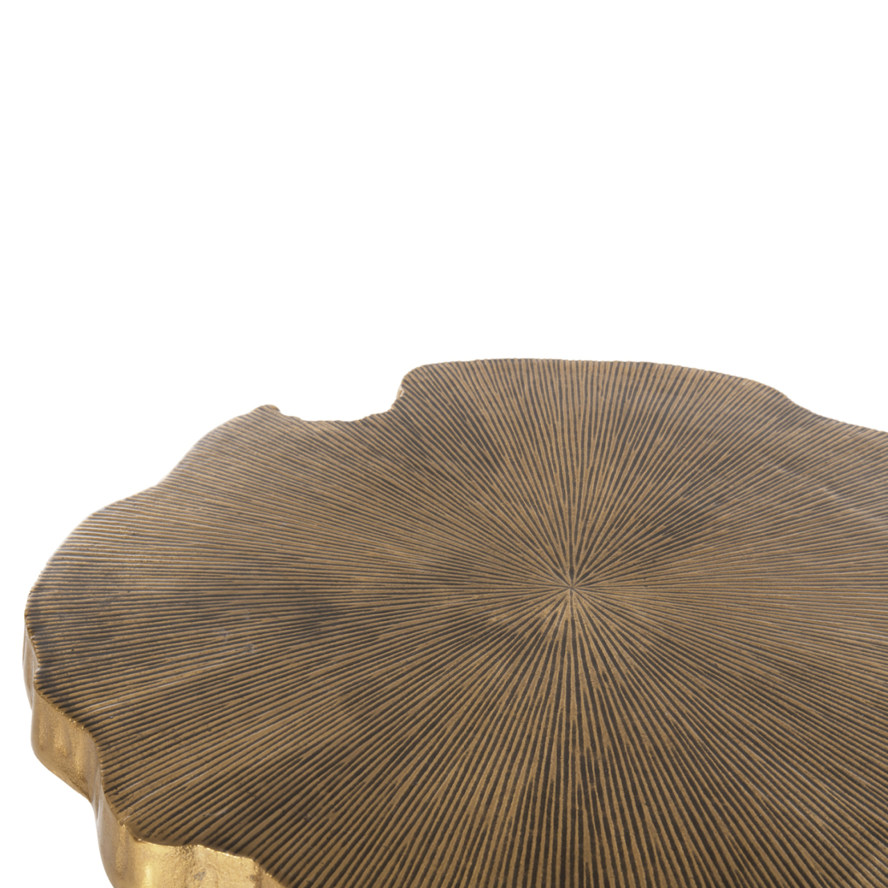 COFFEE TABLE ANGUL HM4263 METAL IN GOLD-BLACK 62x62x44Hcm. [4]