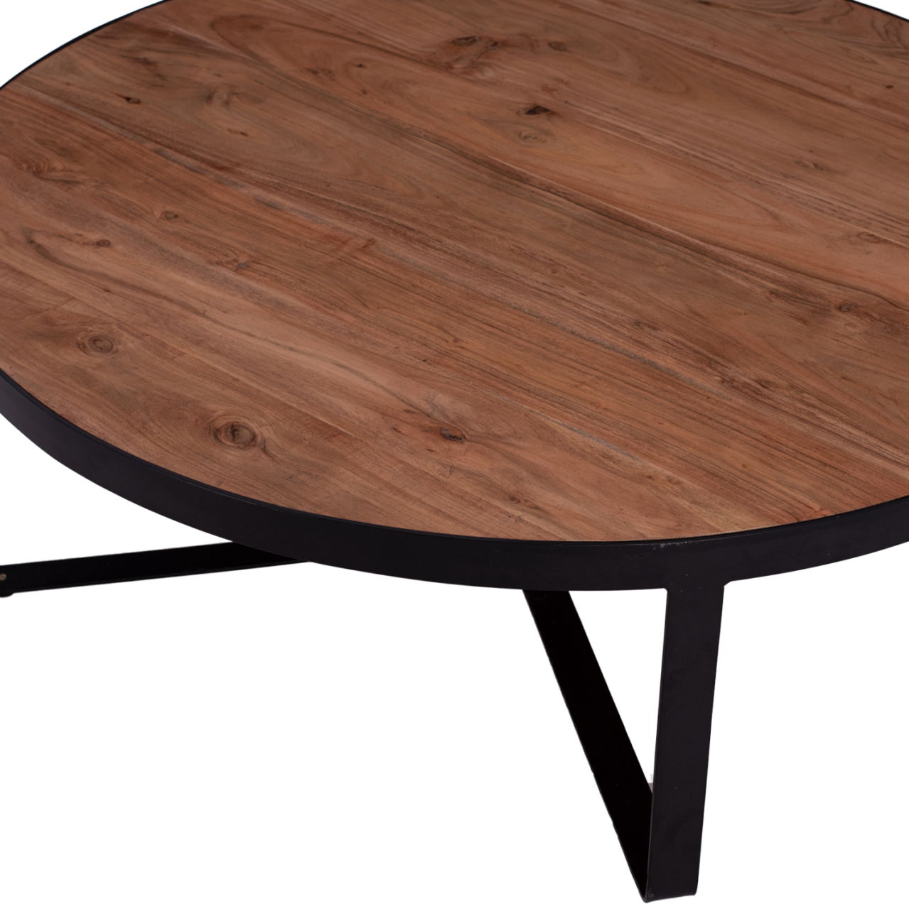 Coffee Table ATHARVA HM8461.11 solid acacia wood Φ100X36cm [4]