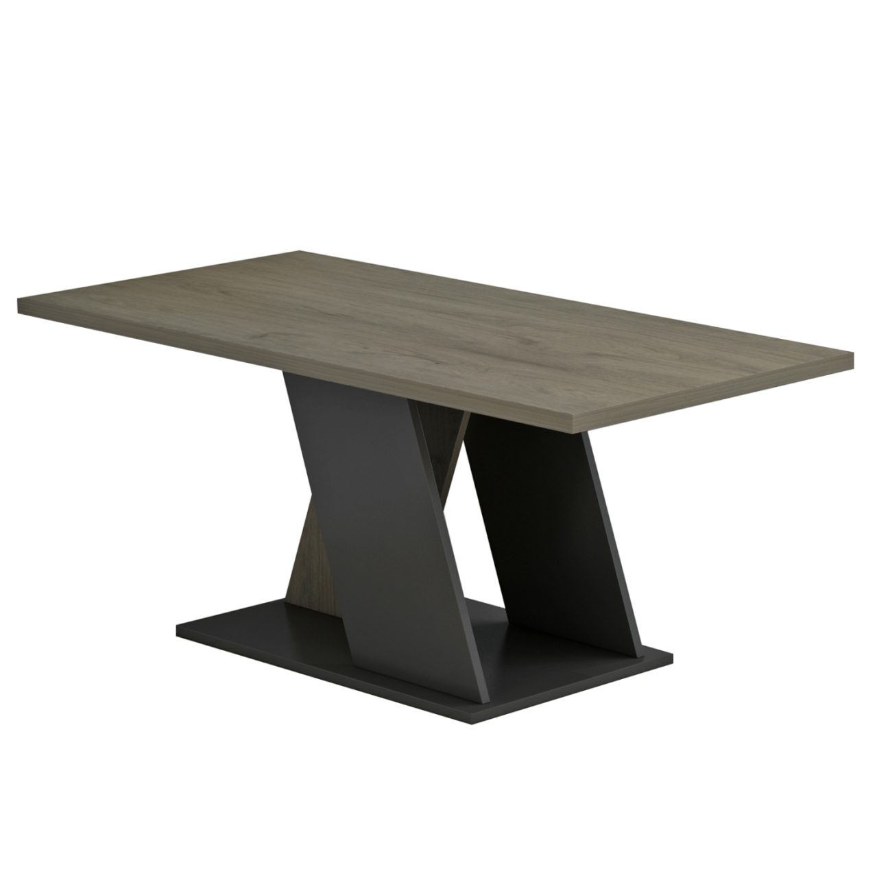 COFFEE TABLE DILE HM9528.01 MELAMINE IN SONAMA-GREY 110x55x47Hcm. [4]