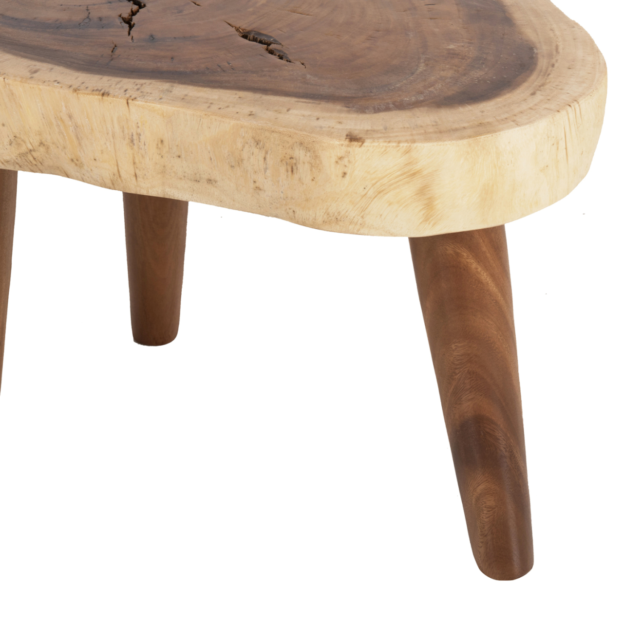 COFFEE TABLE DOMPU HM9630 SOLID SUAR WOOD 8cm THICK TABLETOP 66x44x46Hcm. [7]
