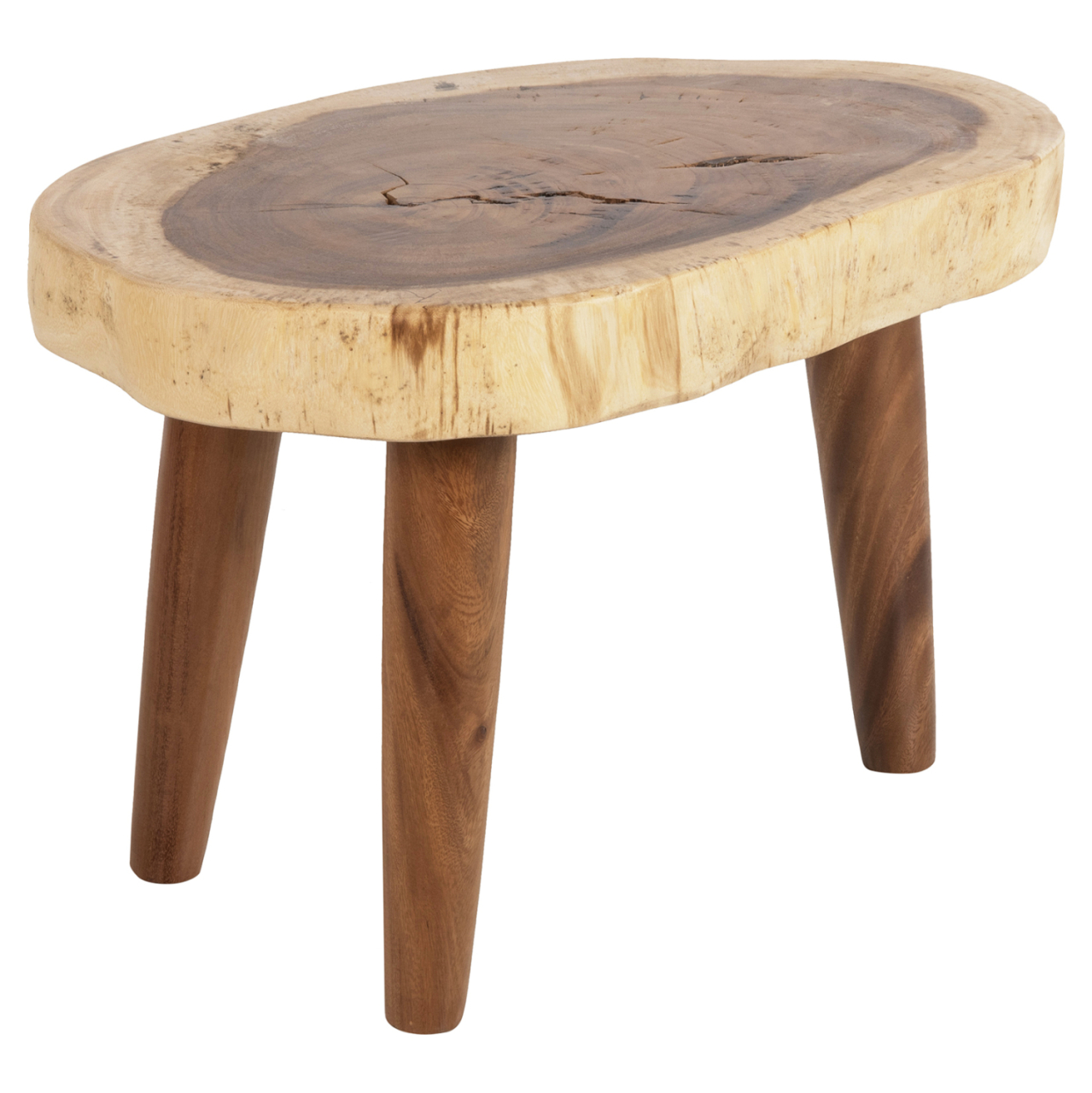 COFFEE TABLE DOMPU HM9630 SOLID SUAR WOOD 8cm THICK TABLETOP 66x44x46Hcm. [4]