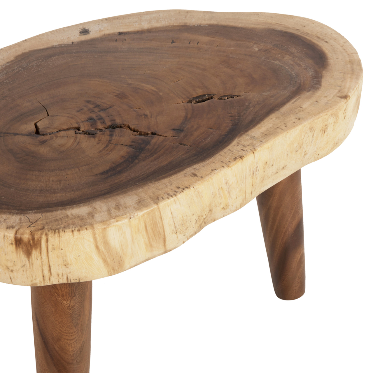 COFFEE TABLE DOMPU HM9630 SOLID SUAR WOOD 8cm THICK TABLETOP 66x44x46Hcm. [6]
