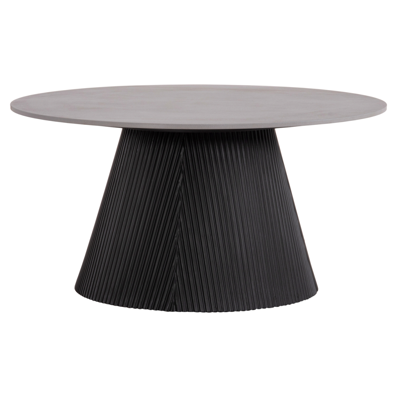 COFFEE TABLE DUNCAN HM18022.01 CERAMIC TOP-MDF BASE-BLACK Φ80x41Hcm. [3]