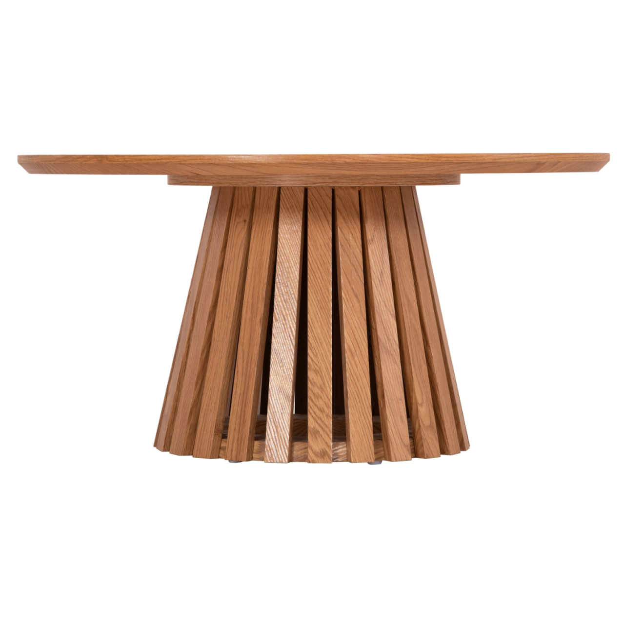 COFFEE TABLE FB918024 MDF IN LIGHT NATURAL WOOD COLOR Φ80x40,5Hcm. [3]