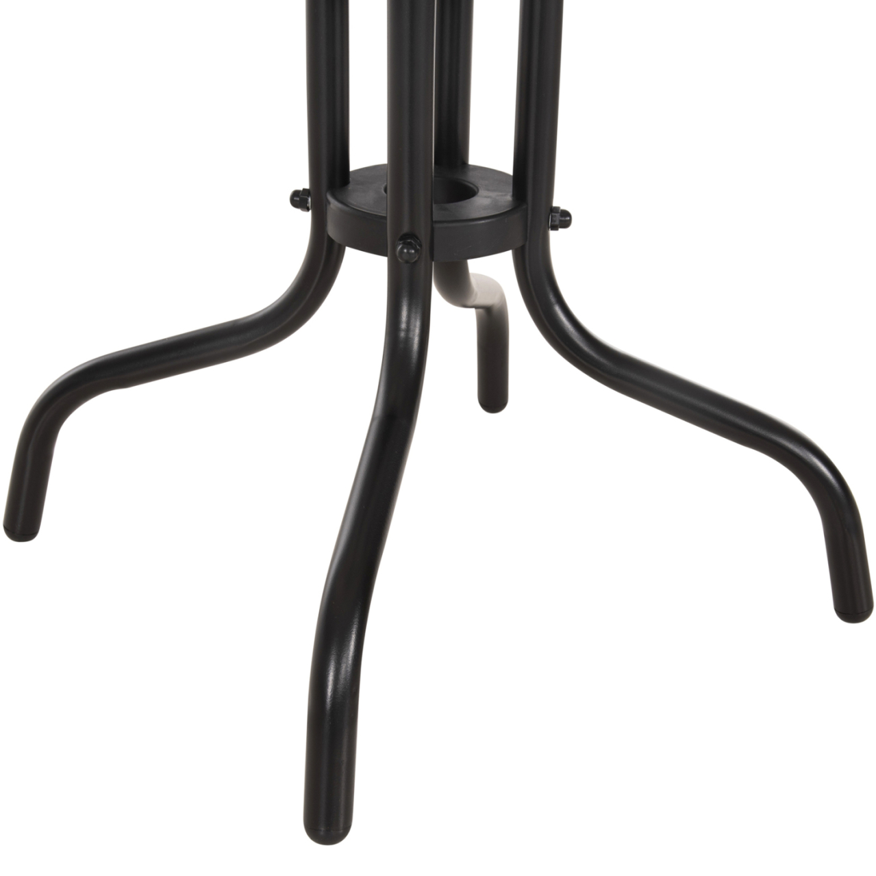 COFFEE TABLE FIGO HM6067.03 METAL IN BLACK-TEMPERED GLASS TOP 45x45x51Hcm. [7]
