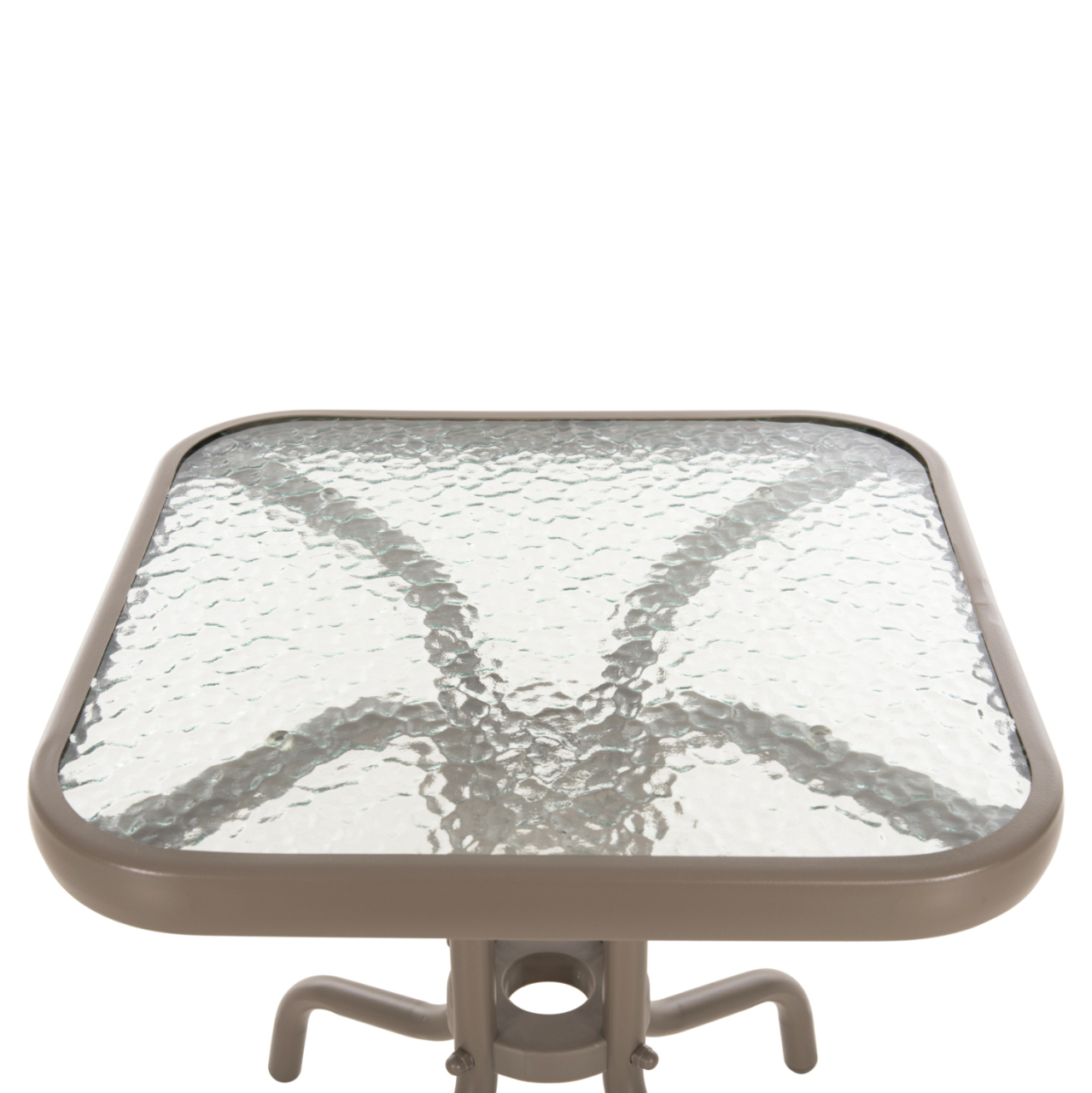 COFFEE TABLE FIGO HM6067.04 METAL IN CHAMPAGNE COLOR-TEMPERED GLASS TOP 45x45x51Hcm. [4]