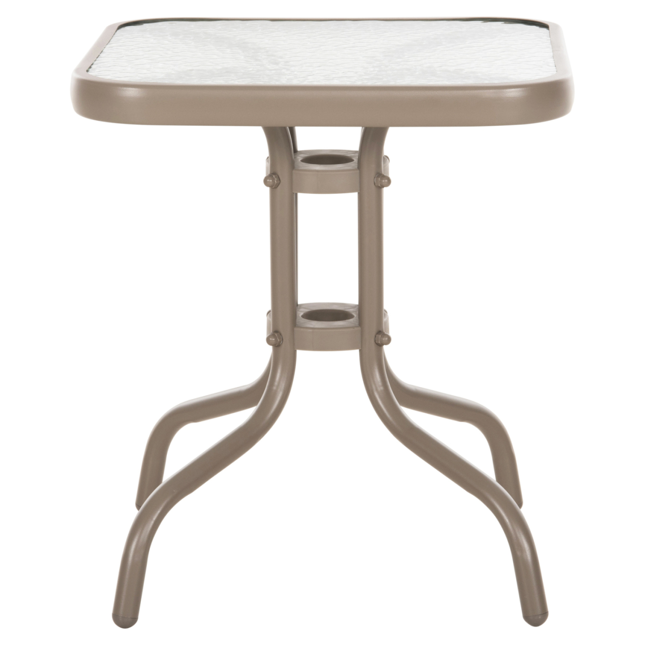 COFFEE TABLE FIGO HM6067.04 METAL IN CHAMPAGNE COLOR-TEMPERED GLASS TOP 45x45x51Hcm. [3]