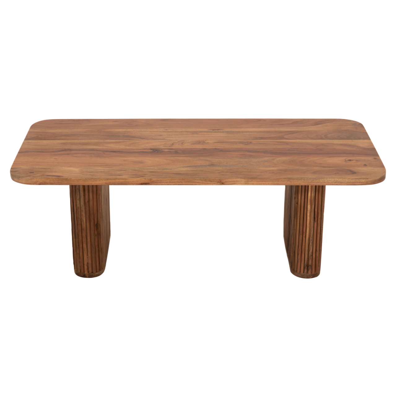 COFFEE TABLE GROOT HM9686 SOLID ACACIA WOOD IN NATURAL COLOR 120x60x40Hcm. [5]